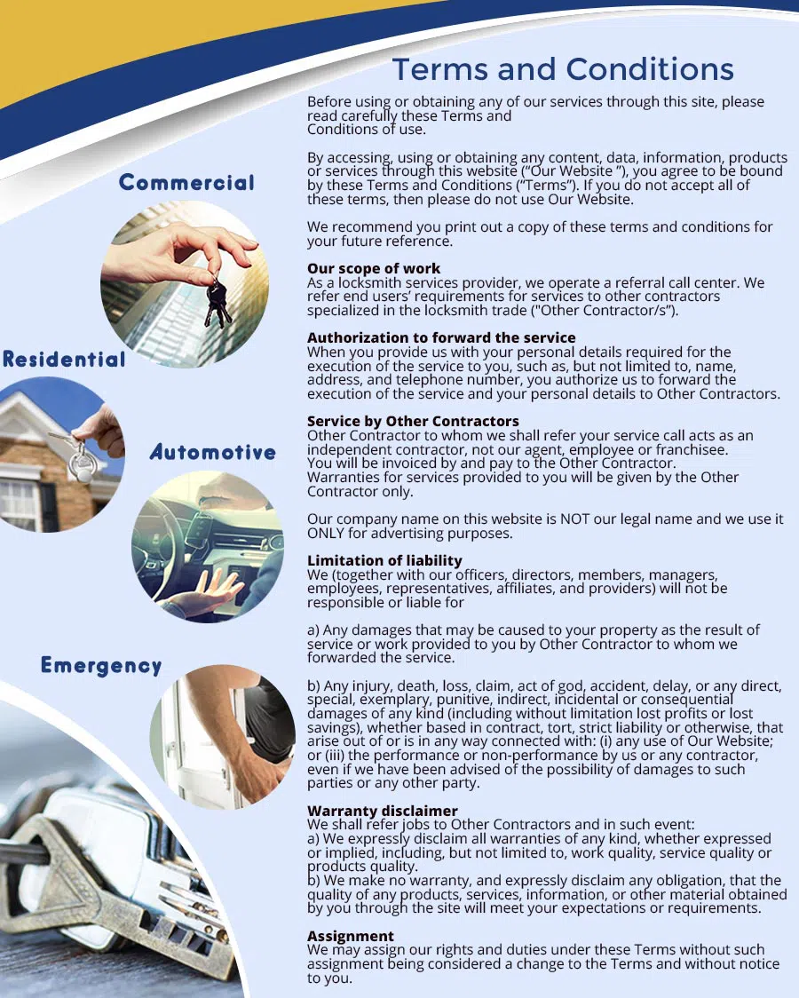 City Locksmith Store Pinellas Park, FL 727-807-2770 - terms-ls